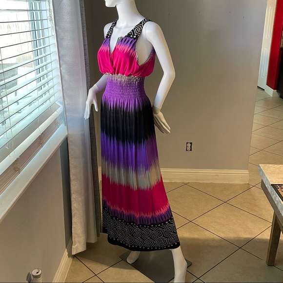 Pink New Women’s striped sleeveless dress size XL
For size 14-16 - Picture 7 of 10